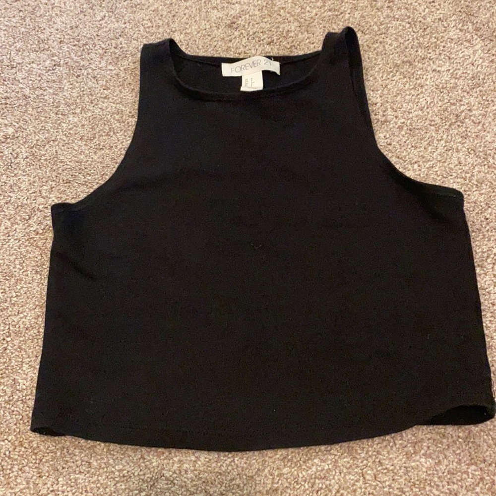 Forever 21 black crop top